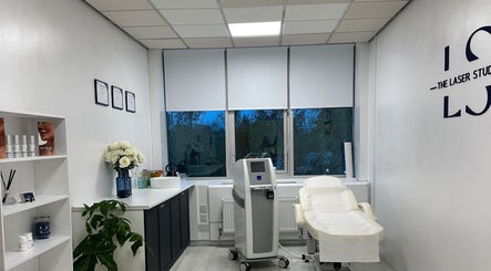 Modern treatment room at The Laser Studio EK, East Kilbride, College Milton South, Scotland, GB.