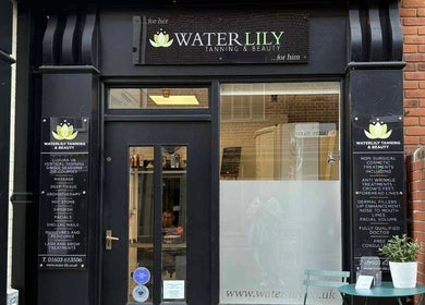 Front view of The Lux Thai Massage in Norwich, England, GB, showcasing stylish entrance with services listed.