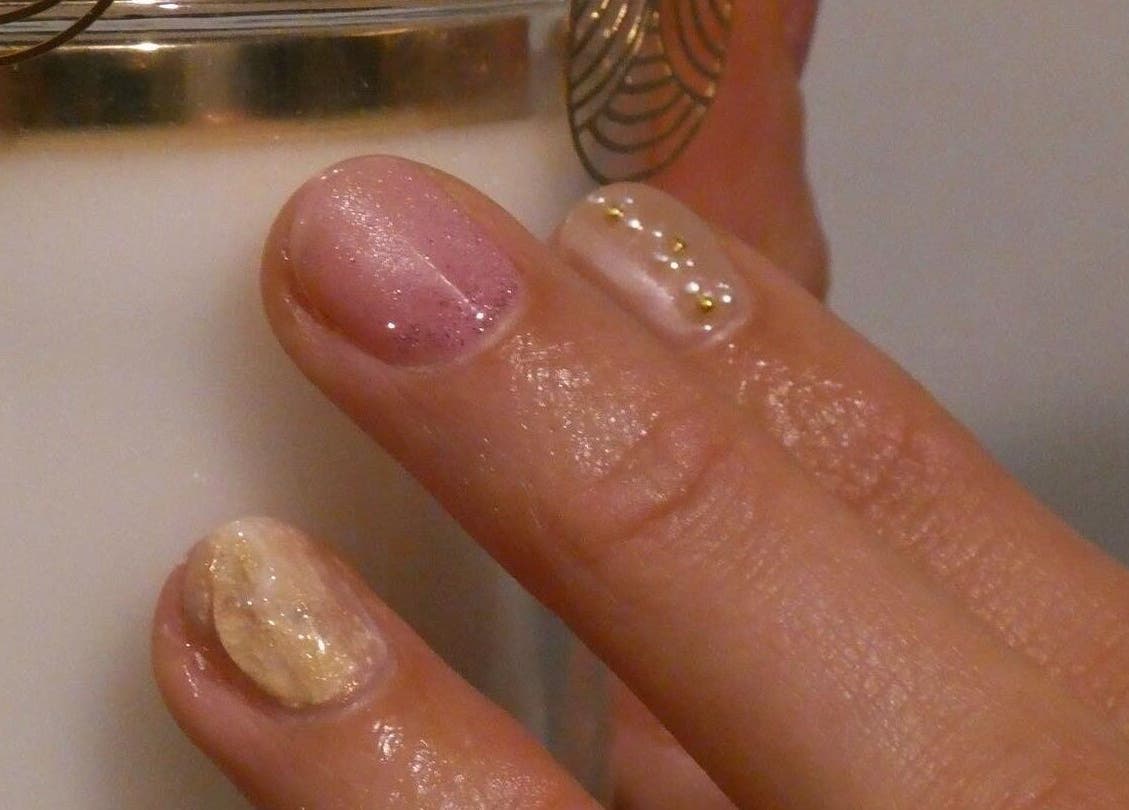 Detailed nail art at Artworks96s | At Quark Hair Studio in London, England, GB, showcasing intricate designs.