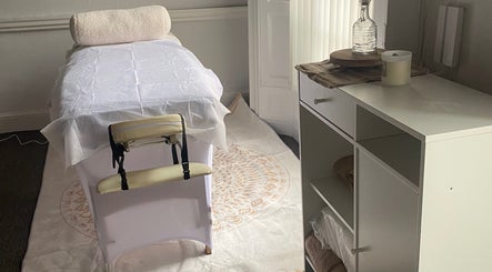 Relaxing massage table setup at Alexandra, Drogheda, County Louth, IE, for a soothing wellness experience.