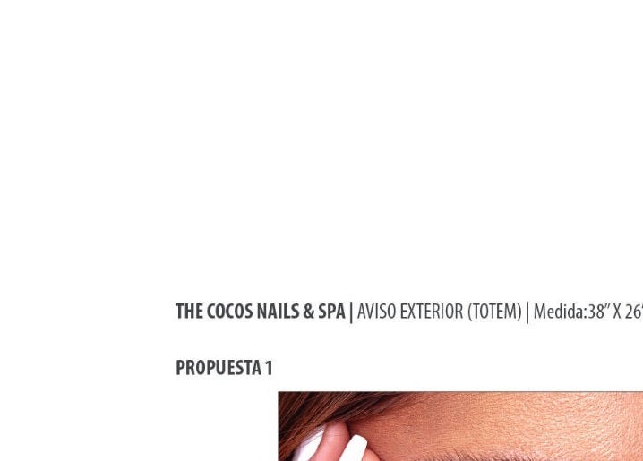 The Coco's Nail & Spa's exterior signage in Miami, Florida, US showcases an inviting and stylish design.
