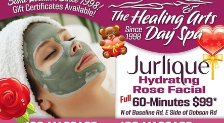 A woman enjoys a hydrating facial at The Healing Arts Day Spa in Mesa, Arizona, US.
