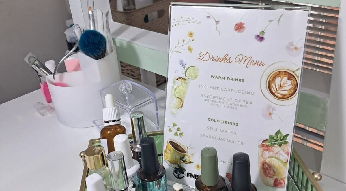 Petal and Polish - Table View in Cape Town offers a stylish drinks menu near beauty products.