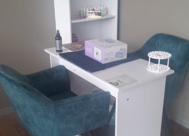 Elegant beauty desk at Petal and Polish - Table View, Cape Town, Western Cape, ZA for wellness services.