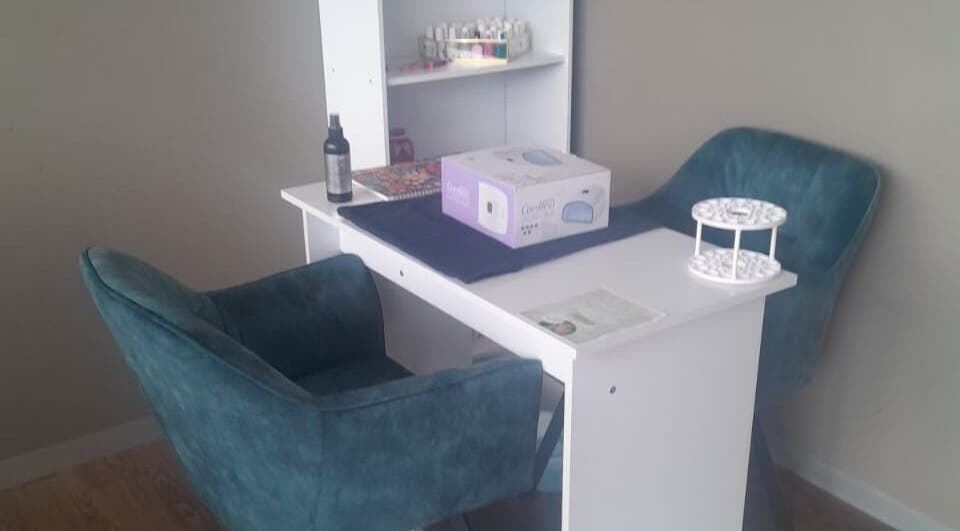 Elegant beauty desk at Petal and Polish - Table View, Cape Town, Western Cape, ZA for wellness services.