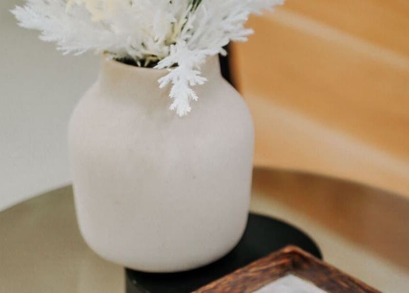 Elegant white vase with foliage at Body Wonders SPA & Massage, Bali, Bali, ID, enhancing tranquil ambiance.
