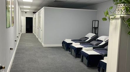Relaxing massage chairs at Breezy Massage Spa, Sarasota, Florida, US, in a calm, inviting setting.