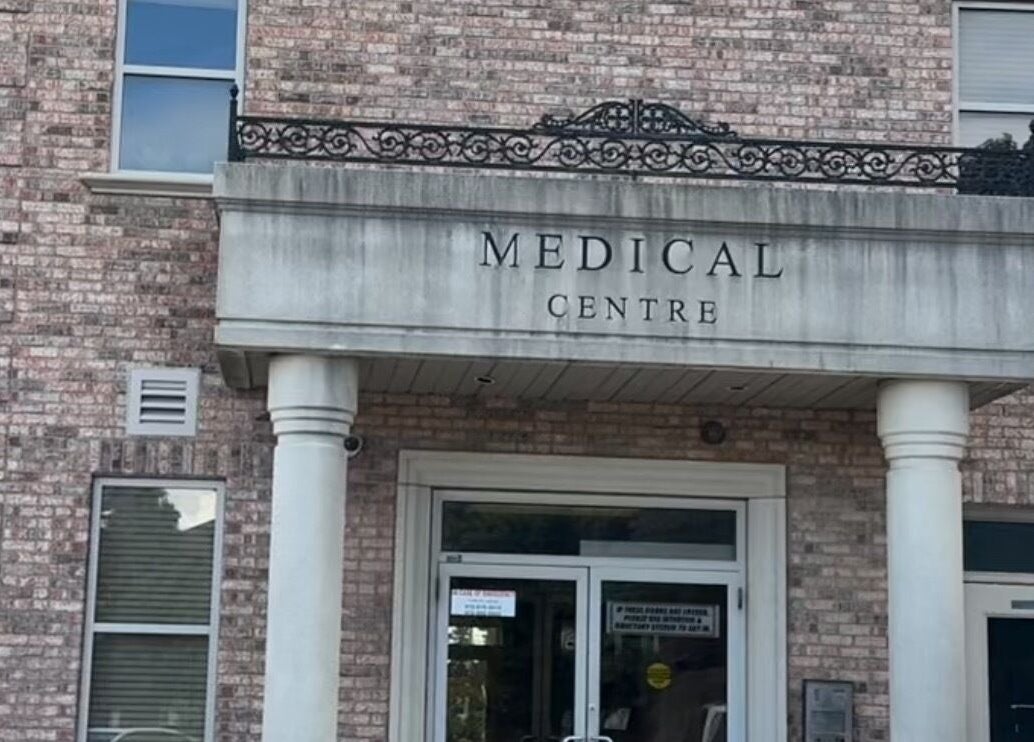 Entrance of Glamify Wellness Spa in Vaughan, Ontario, CA, showcasing elegant facade and inviting atmosphere.