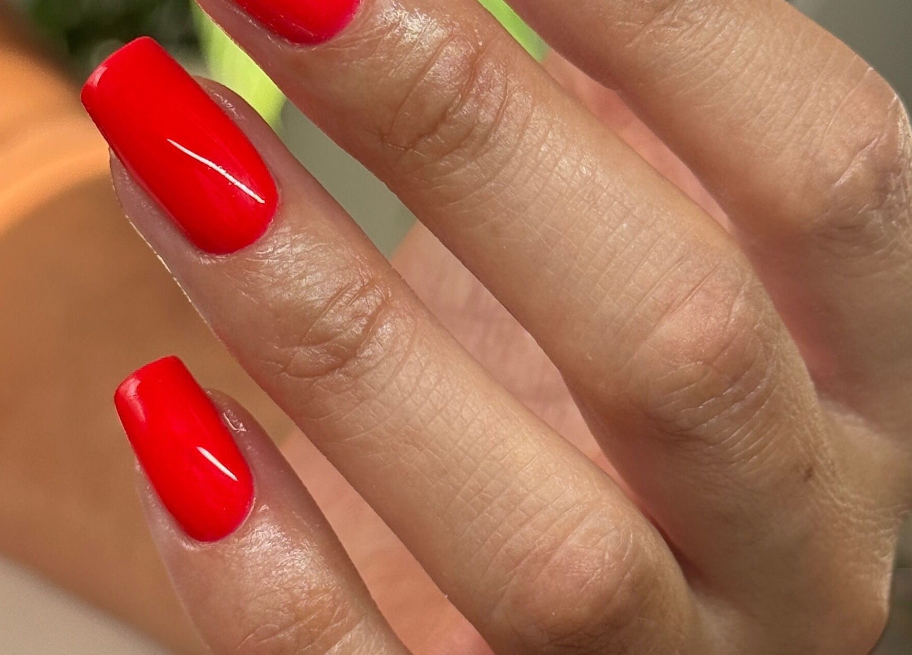 Vibrant red nail art byaleksrose, Edgware, England, GB. Perfect manicured nails showcasing beauty and elegance.