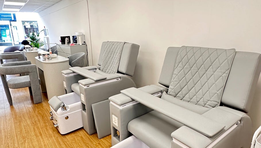 Modern pedicure stations at Vera Beauty & Aesthetic in Brighton And Hove, England, GB.