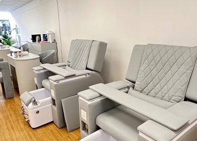 Modern pedicure stations at Vera Beauty & Aesthetic in Brighton And Hove, England, GB.