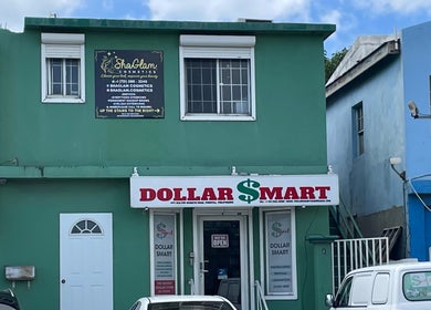 Exterior of ShaGlam Cosmetics at Philipsburg, SX showcasing beauty and wellness services.