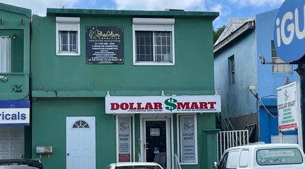 Exterior of ShaGlam Cosmetics at Philipsburg, SX showcasing beauty and wellness services.