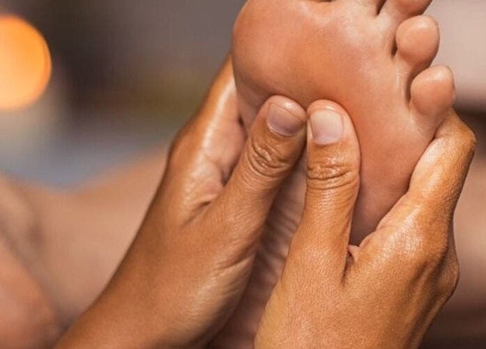 Foot massage by tati’s mobile massage service, Lusaka, Lusaka Province, ZM, offering soothing relaxation.