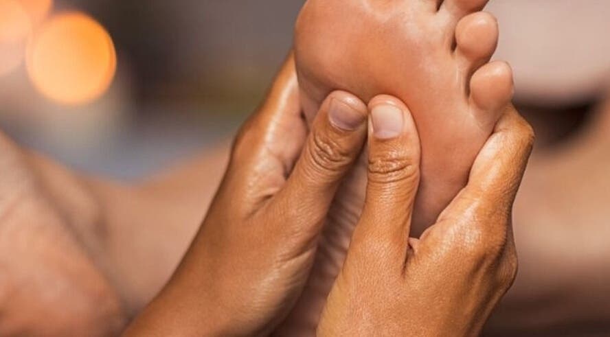 Foot massage by tati’s mobile massage service, Lusaka, Lusaka Province, ZM, offering soothing relaxation.