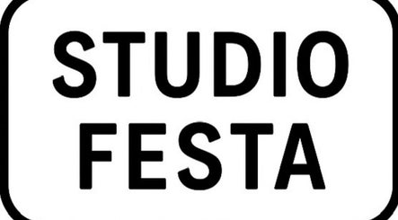 The logo sign of Studio Festa, located in Wellard, Western Australia, AU, displaying business name in bold letters.