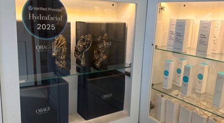 Obagi products showcased at Clear Skin Clinic Ratoath in Ratoath, County Meath, IE, highlighting skincare offerings.