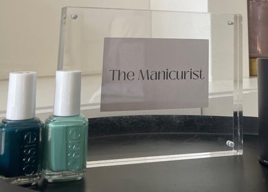 The Manicurist logo and nail polish on display in Dubai, Abu Dhabi, AE.
