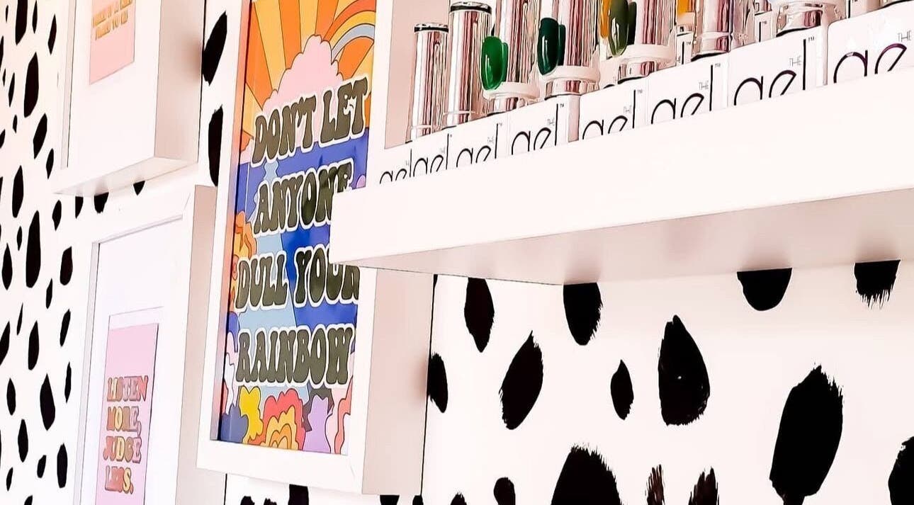 Chic decor and nail products at Beautiques Nails, Burton Upon Trent, England, GB. Bold colors and patterns.