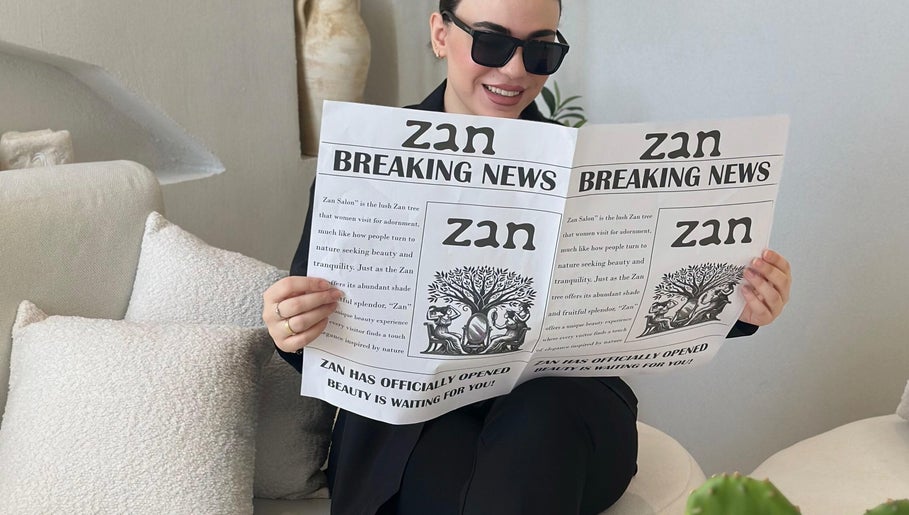 Person reading Zan Beauty news in Riyadh, Riyadh Province, SA, highlighting the salon's opening.