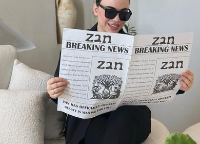 Person reading Zan Beauty news in Riyadh, Riyadh Province, SA, highlighting the salon's opening.