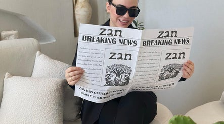 Person reading Zan Beauty news in Riyadh, Riyadh Province, SA, highlighting the salon's opening.
