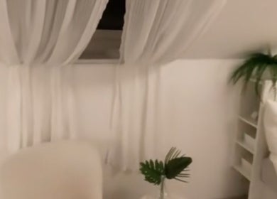 Peaceful interior at icedbyrosey_ in Kardinya, Western Australia, AU, featuring relaxing white decor and plants.