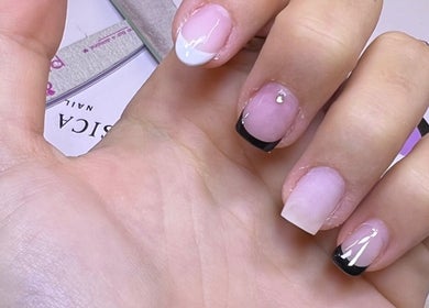 Elegant manicure at Ana Rita Ferreira | Beauty Studio in Darque, Viana Do Castelo, PT showcasing modern nail art.