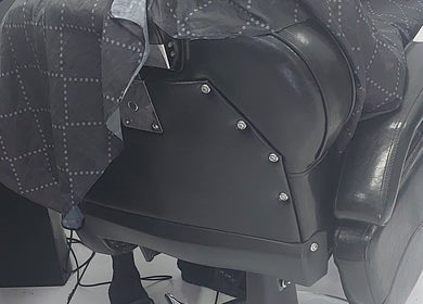 Stylish barber chair at Transformation Beauty - Barber in George Town, George Town, KY.