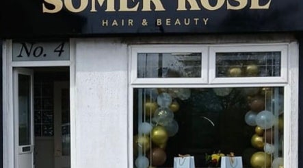 Somer Rose Hair & Beauty facade with windows in Great Sankey. Venue for Hair by Jess Marie.