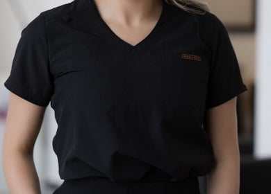 Staff in uniform at Esthétique & laser Elizabeth Lambert, Mascouche, Québec, CA, exuding professionalism.