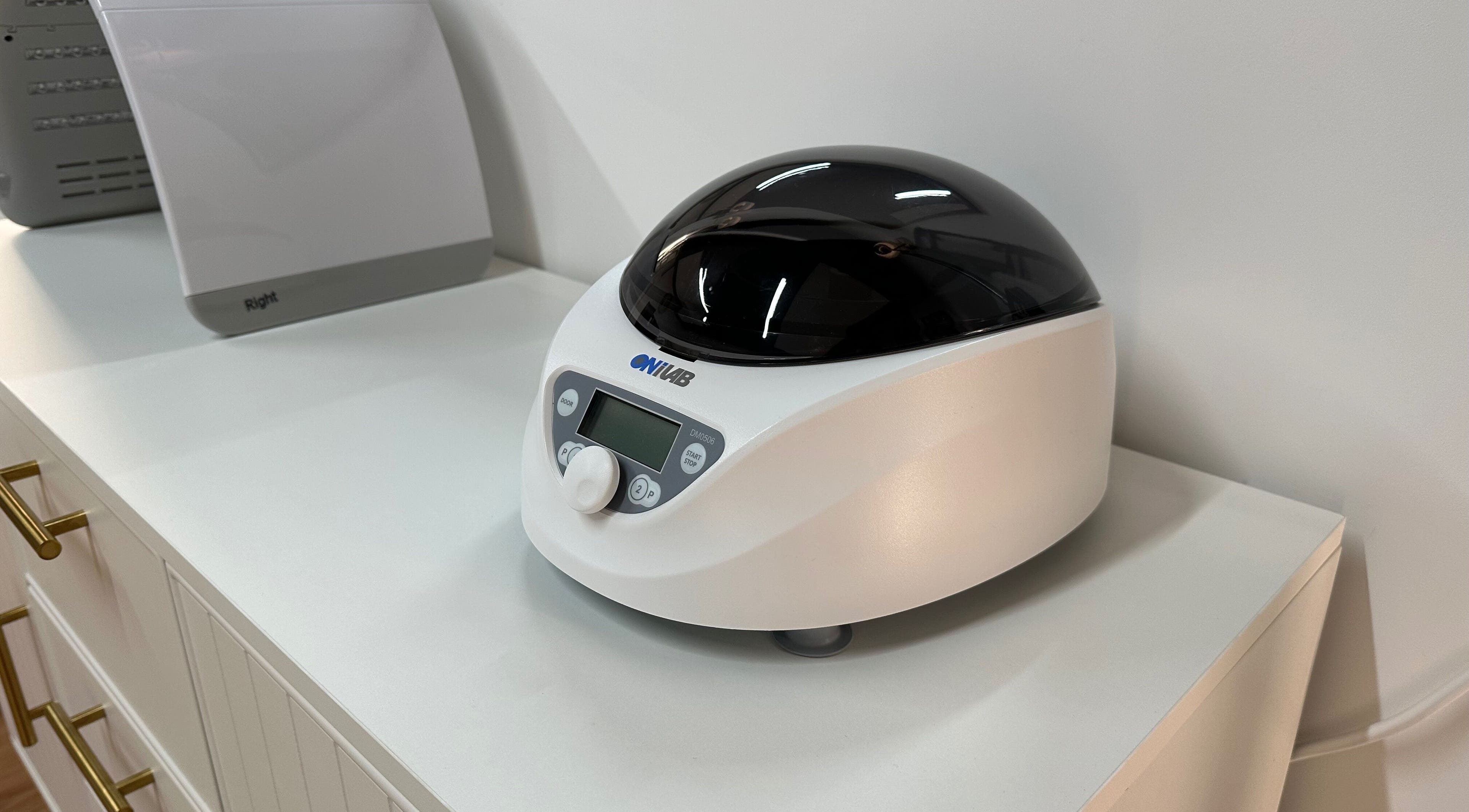 Advanced skincare equipment at Melatone Skin Clinic, London, England, GB, highlighting modern beauty technology.