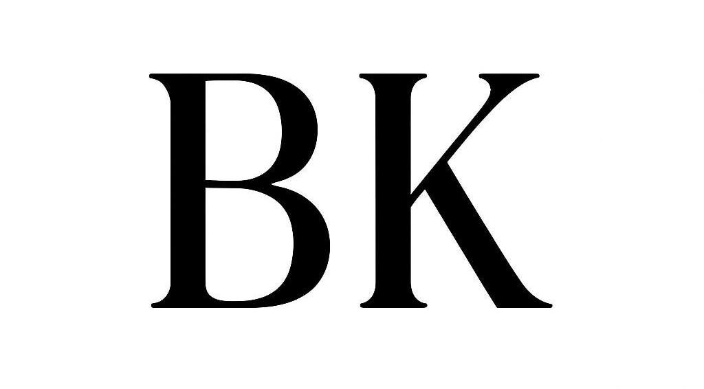 Logotipo de BK en blanco y negro para Kobido & Ayurvedic, Madrid, Comunidad De Madrid, ES.