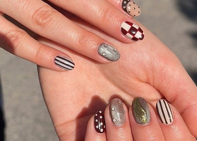 Artistic nail designs at Ju Nail Studio, Hermosillo, Sonora, MX. Showcasing creativity and style.