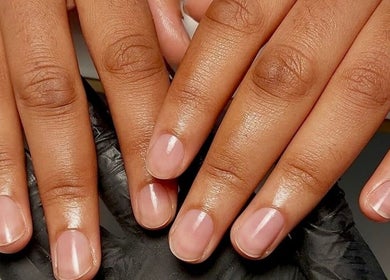 Manicured hands at Jawed Habib Unisex Salon - Hopefarm Whitefield, Bengaluru, Karnataka, IN.