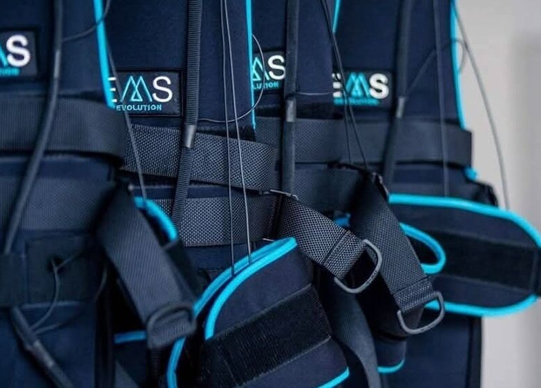 EMS equipment at Burn Studio, Gqeberha, Eastern Cape, ZA, showcasing cutting-edge fitness technology.