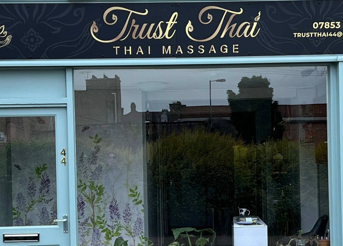 Front of Trust Thai Massage Therapy in Boston, Lincolnshire, located at Boston, England, GB, offering serene treatments.