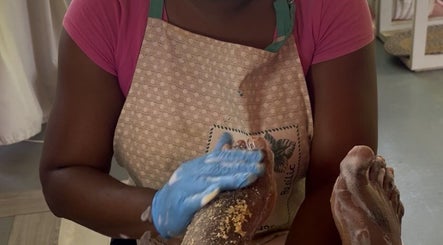 Foot massage in action at Marrys Magic Hands, Willemstad, CW, showcasing expert care and relaxation.