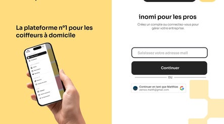 Application mobile de gestion pour coiffeurs à domicile à Crosey le Grand, FR sur test.