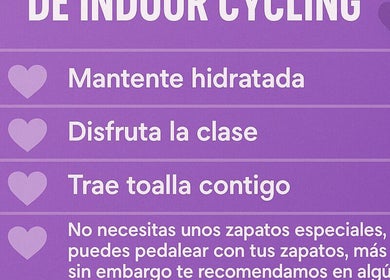 Cycling tips board at Pulse Elite Training, Orlando, Florida, with advice to stay hydrated and bring a towel.