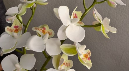 Elegant orchid display at BeautyMe, Cape Town, Western Cape, ZA enhancing serene spa environment.