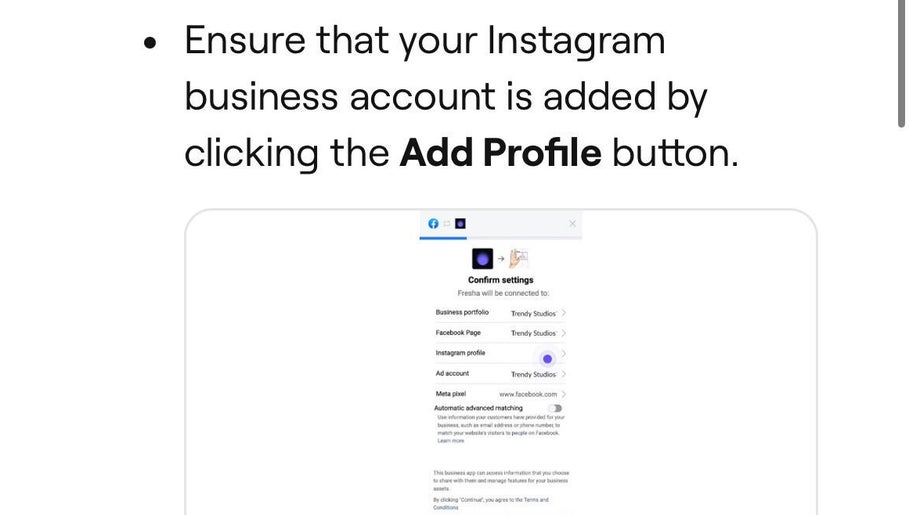 Capture d'écran de la configuration Instagram pour l'entreprise Coifo à Mudaison, Occitanie, FR.