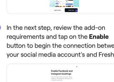 Interaction numérique chez Coifo à Mudaison, Occitanie, FR montrant les étapes de connexion des réseaux sociaux.