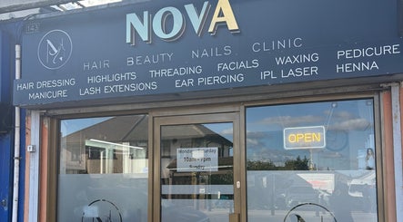 Front of Stiletto Vault beauty salon in Wembley, England, GB offering diverse wellness services.
