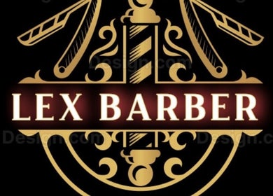 Elegant logo of Lex Barber showcasing classic barber elements in Bogotá, Bogotá, CO.