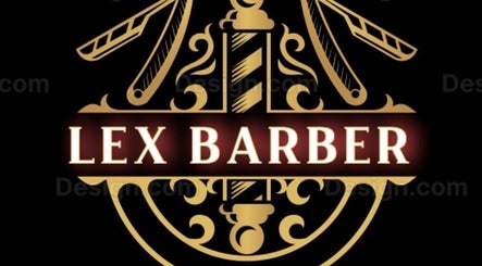 Elegant logo of Lex Barber showcasing classic barber elements in Bogotá, Bogotá, CO.