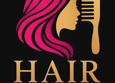 Elegant Hair .Byann logo featuring a stylized profile and comb in Kingstown, VC.