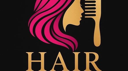 Elegant Hair .Byann logo featuring a stylized profile and comb in Kingstown, VC.