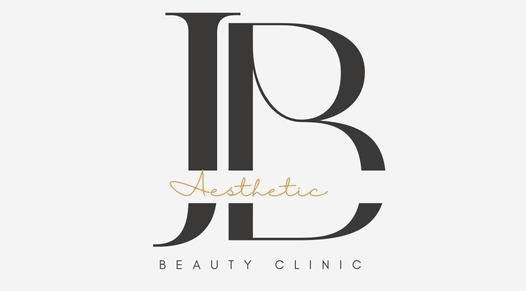 J.B Aesthetics logo on display, a premier beauty clinic in Hornchurch, England, GB.