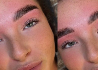 Perfectly groomed brows and lashes at CL BEAUTY LOUNGE, Newcastle upon Tyne, England, GB.